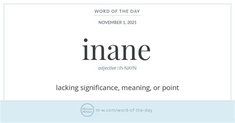 what does inane mean.